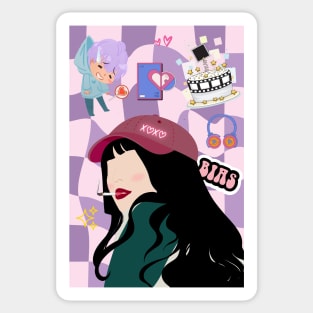 DooNa K-pop Singer Sticker